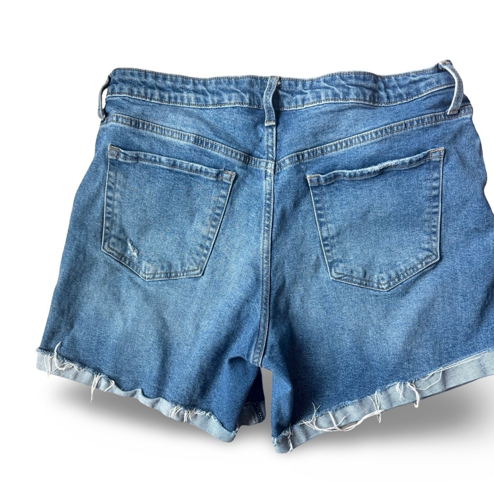 Kut from the kloth Denim Blue Women's Shorts size 14 mid rise - Picture 2 of 3